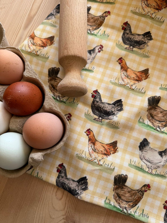 Chicken Pattern Tea Towel