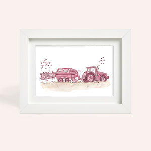 A5 Bales Of Love - Limited Edition Watercolour Print