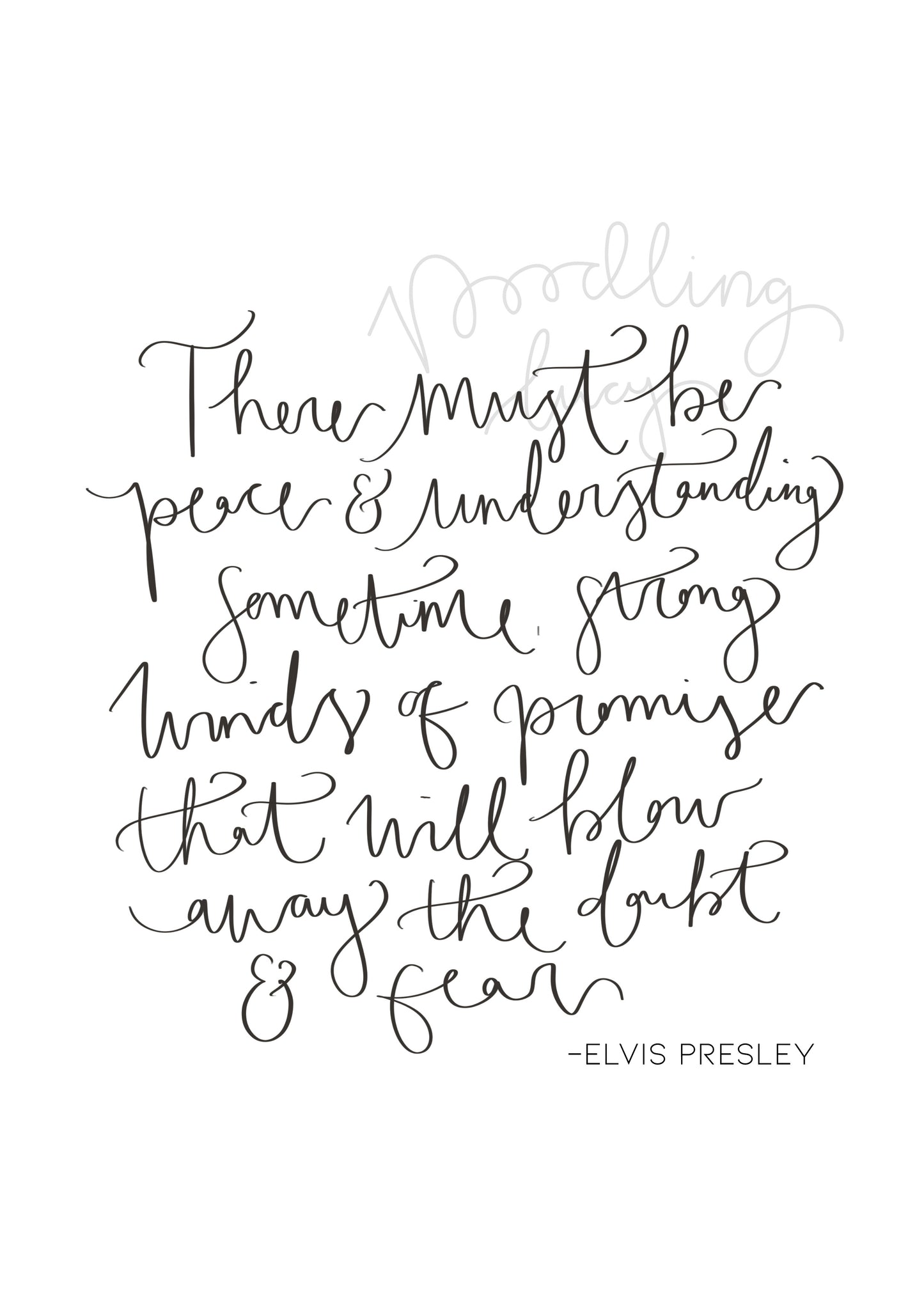 Elvis Presley If I Can Dream A4 Print