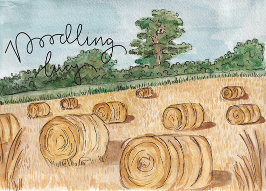 Golden Field A5 Original Watercolour