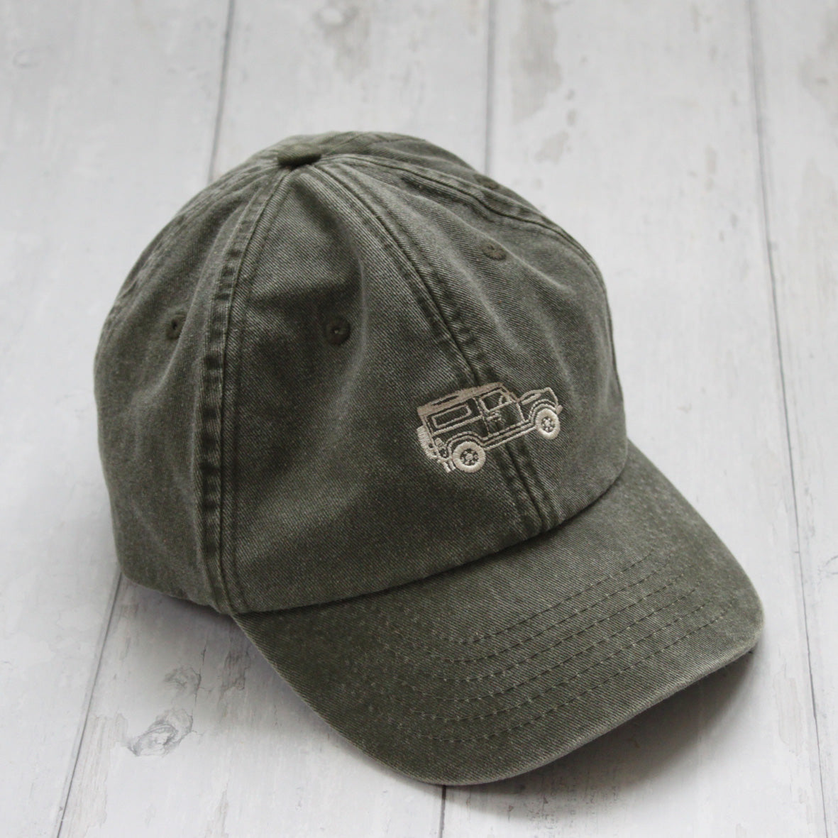 Olive green cap on sale