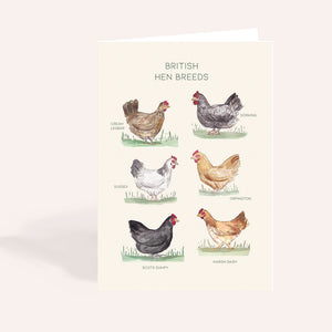 British Hen Breeds Card