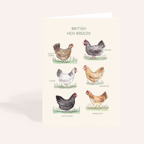 British Hen Breeds Card