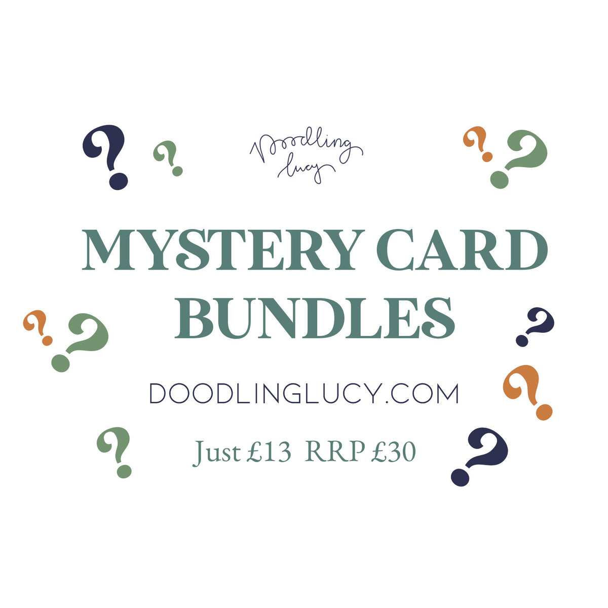 Doodling Lucy Mystery Card Bundle (10 cards)