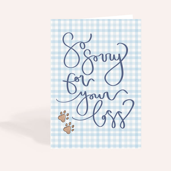 Dog Sympathy Card