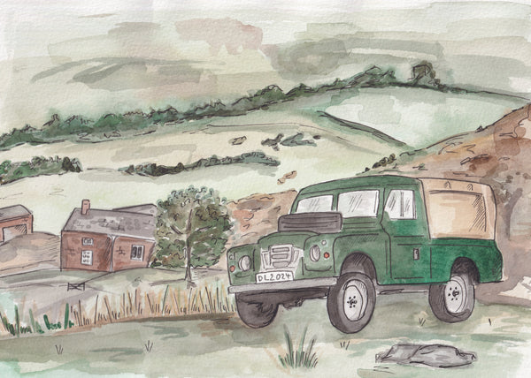 On The Moors A4 Watercolour Original