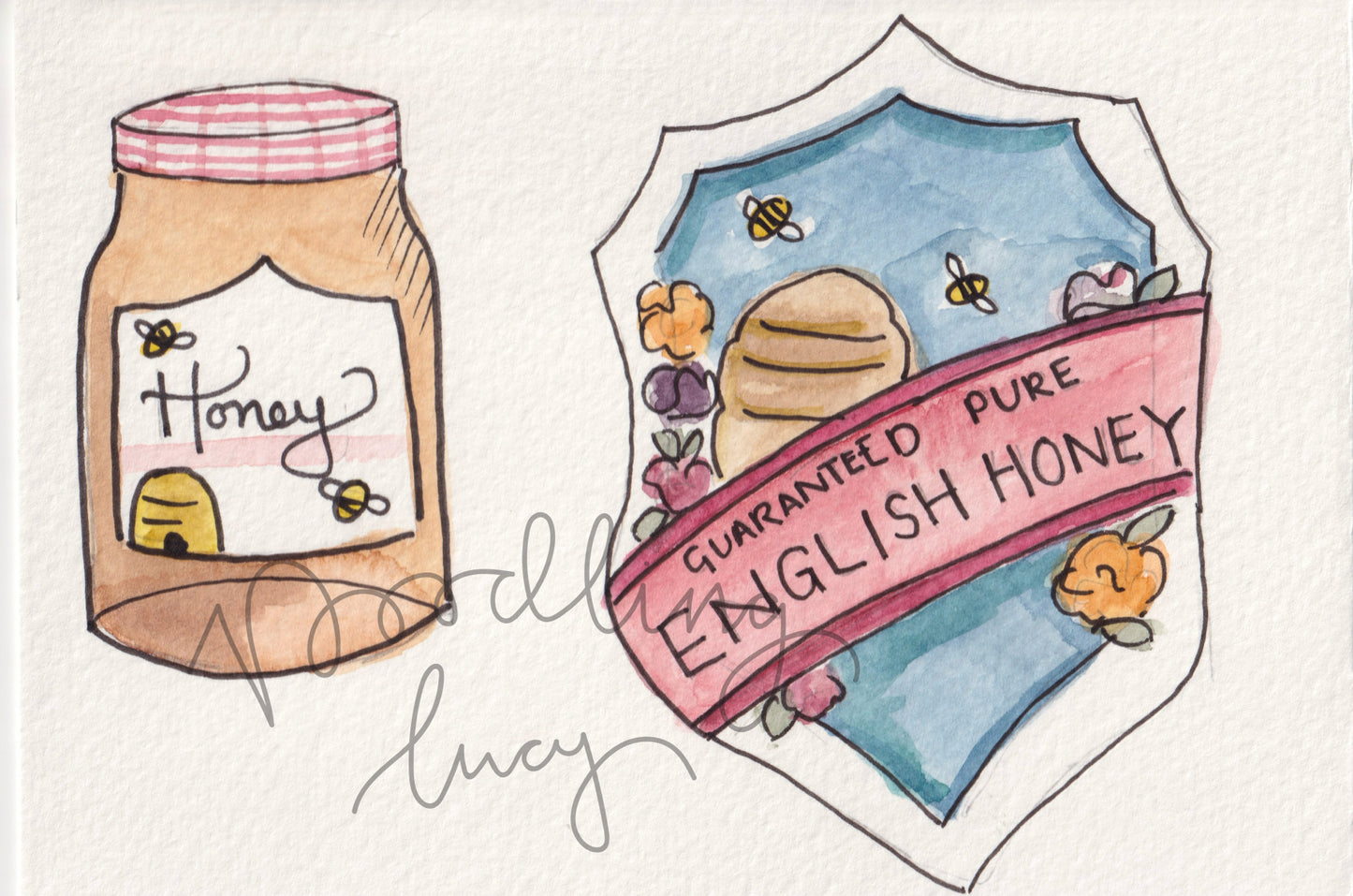 Honey A6 Original Illustration