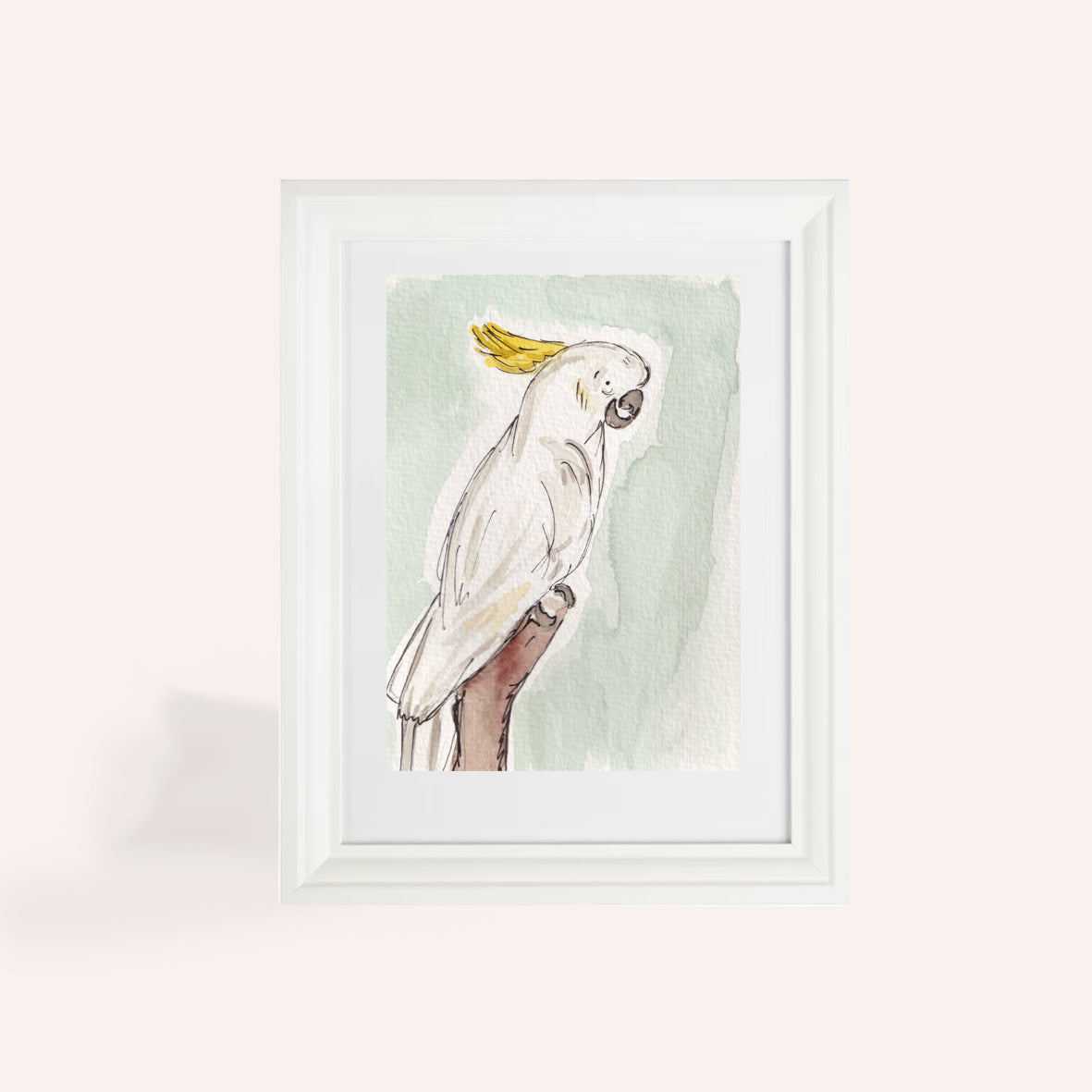 Cockatoo A6 Original Illustration