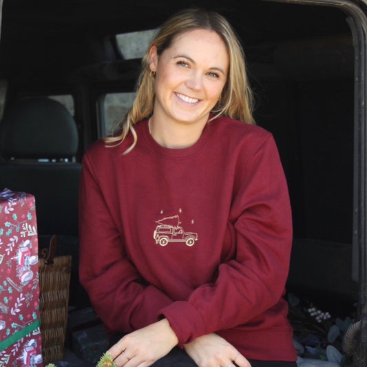 Charity Defender Christmas Jumper - Maroon (Unisex)