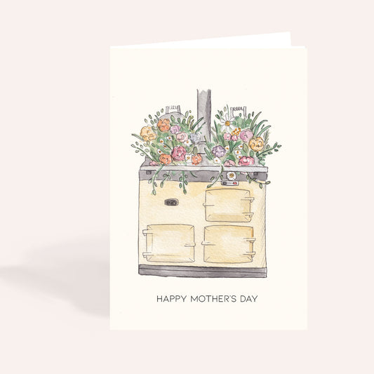 Floral Aga Mother's Day Card