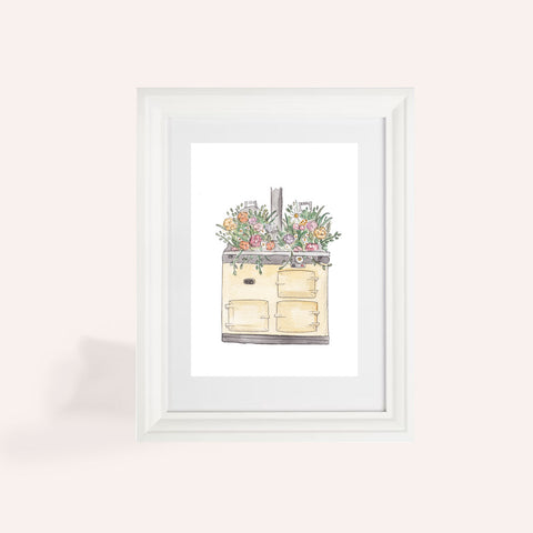Floral Aga A4 Print