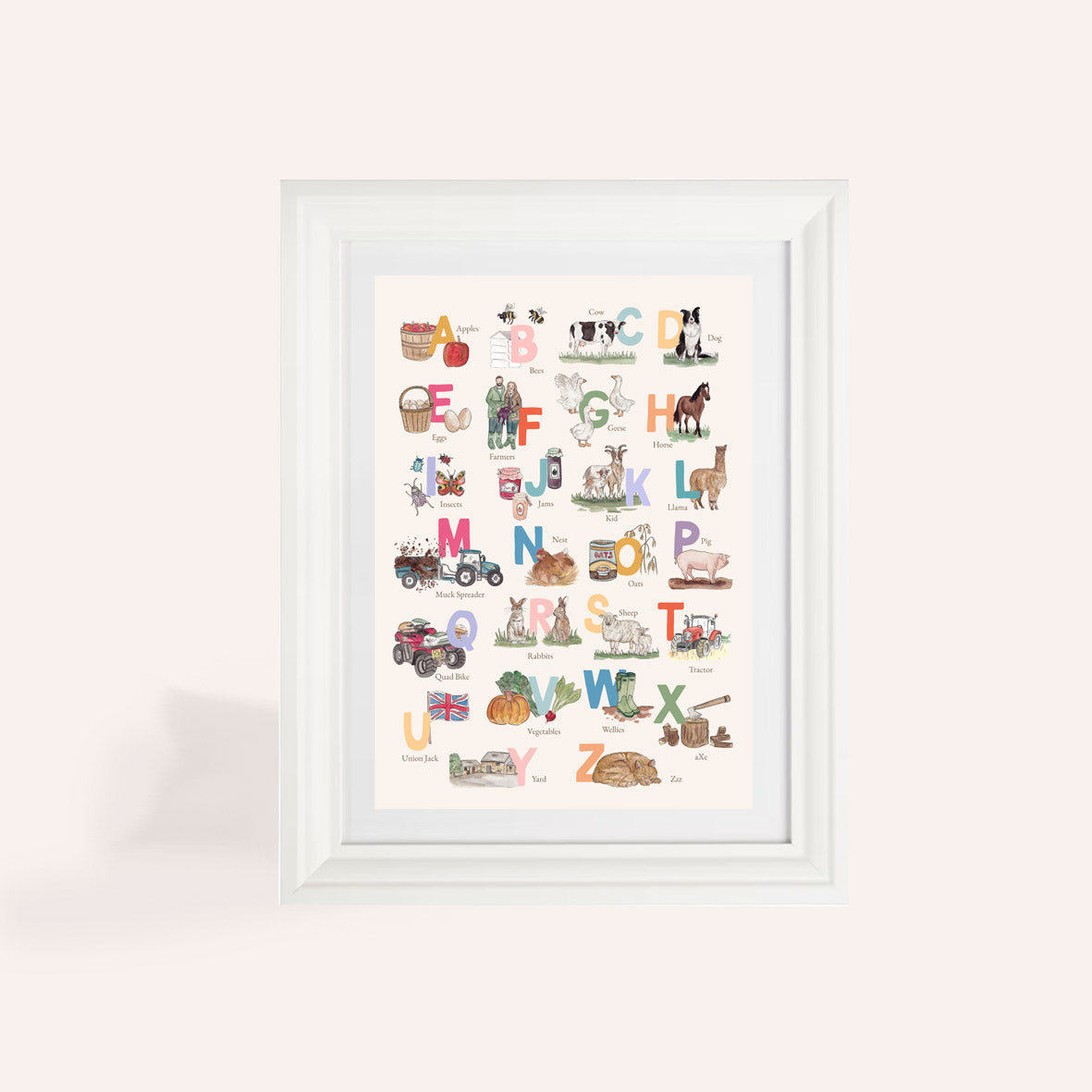 A-Z Farming Alphabet Print