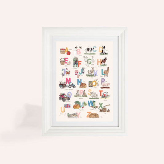 A-Z Farming Alphabet Print