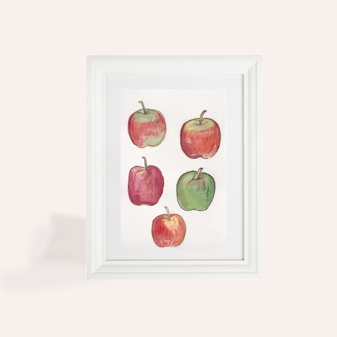 Apple Varieties  A6 Original Illustration