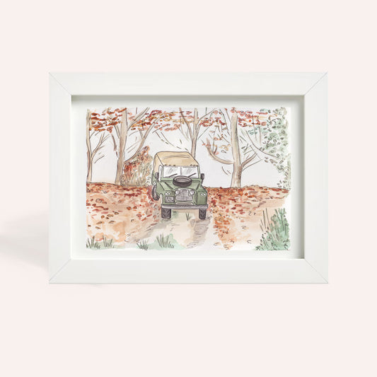 Autumn Leaves Defender Original Illustration A4