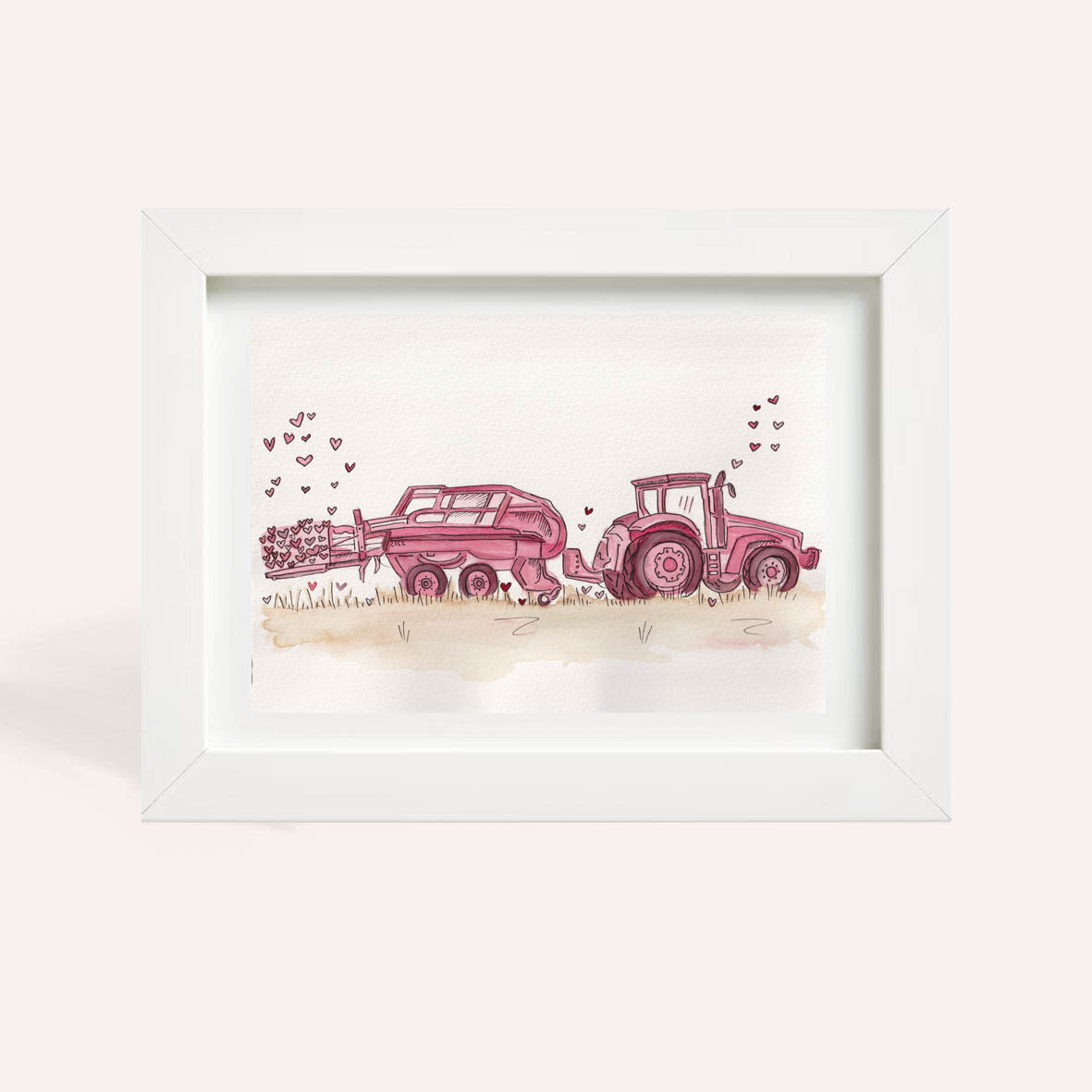 Bales Of Love A4 Original Watercolour