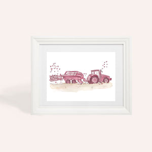A4 Bales Of Love - Limited Edition Watercolour Print