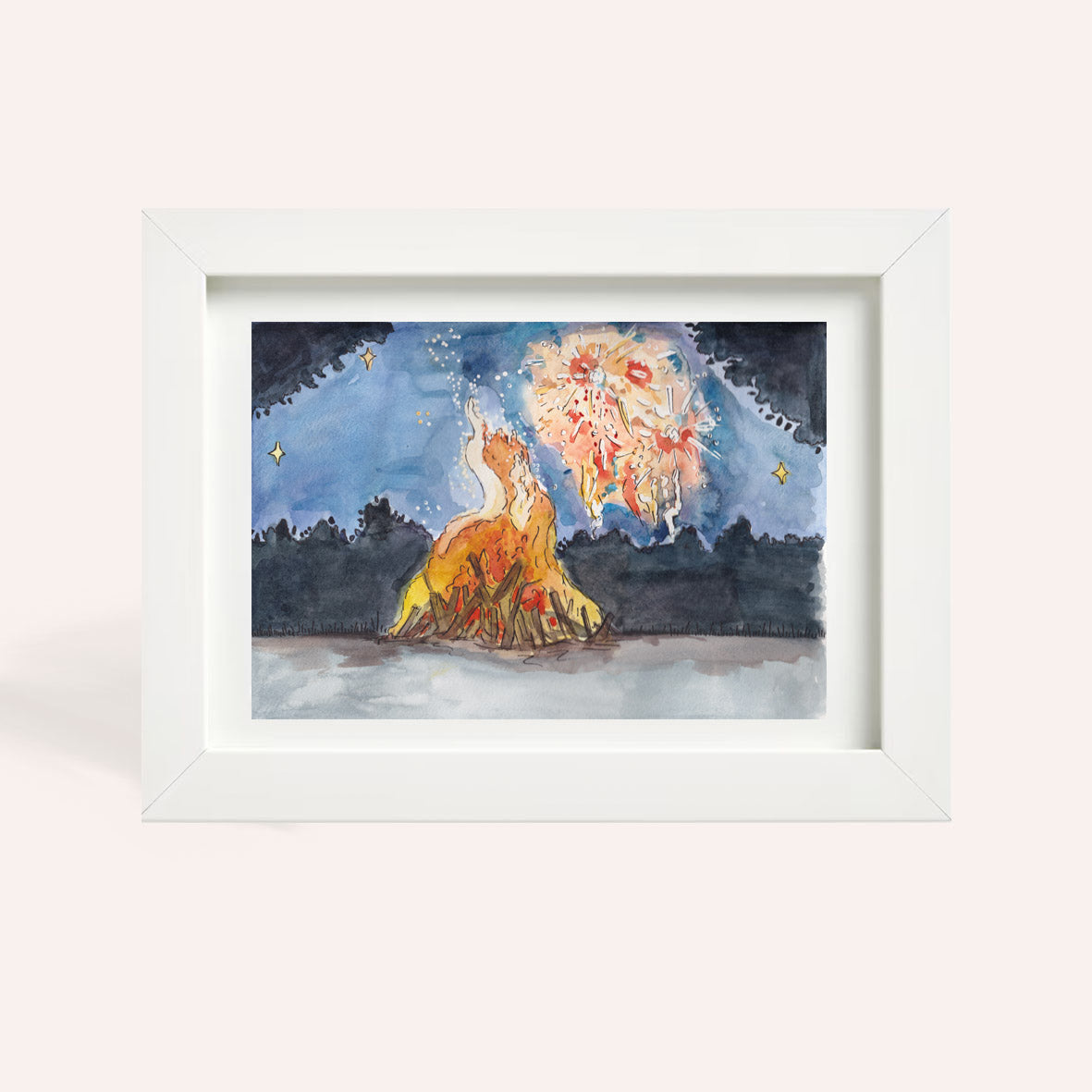 Bonfire Night A4 Original Illustration