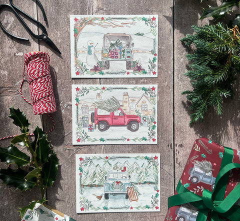 Wintery Defender Christmas Cards (9 Pack)