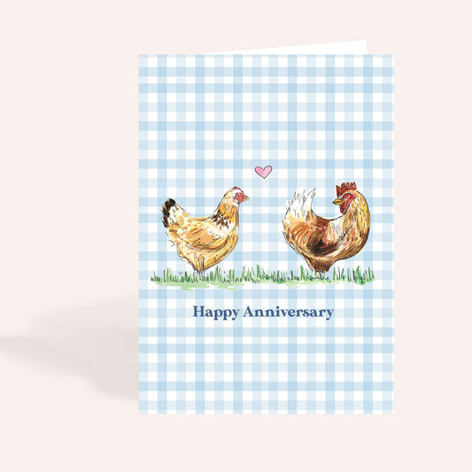 Spring Chicken Anniversary Card