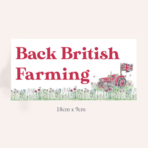 Back British Farming Car Sticker/Cling BACK MONDAY 25th NOV