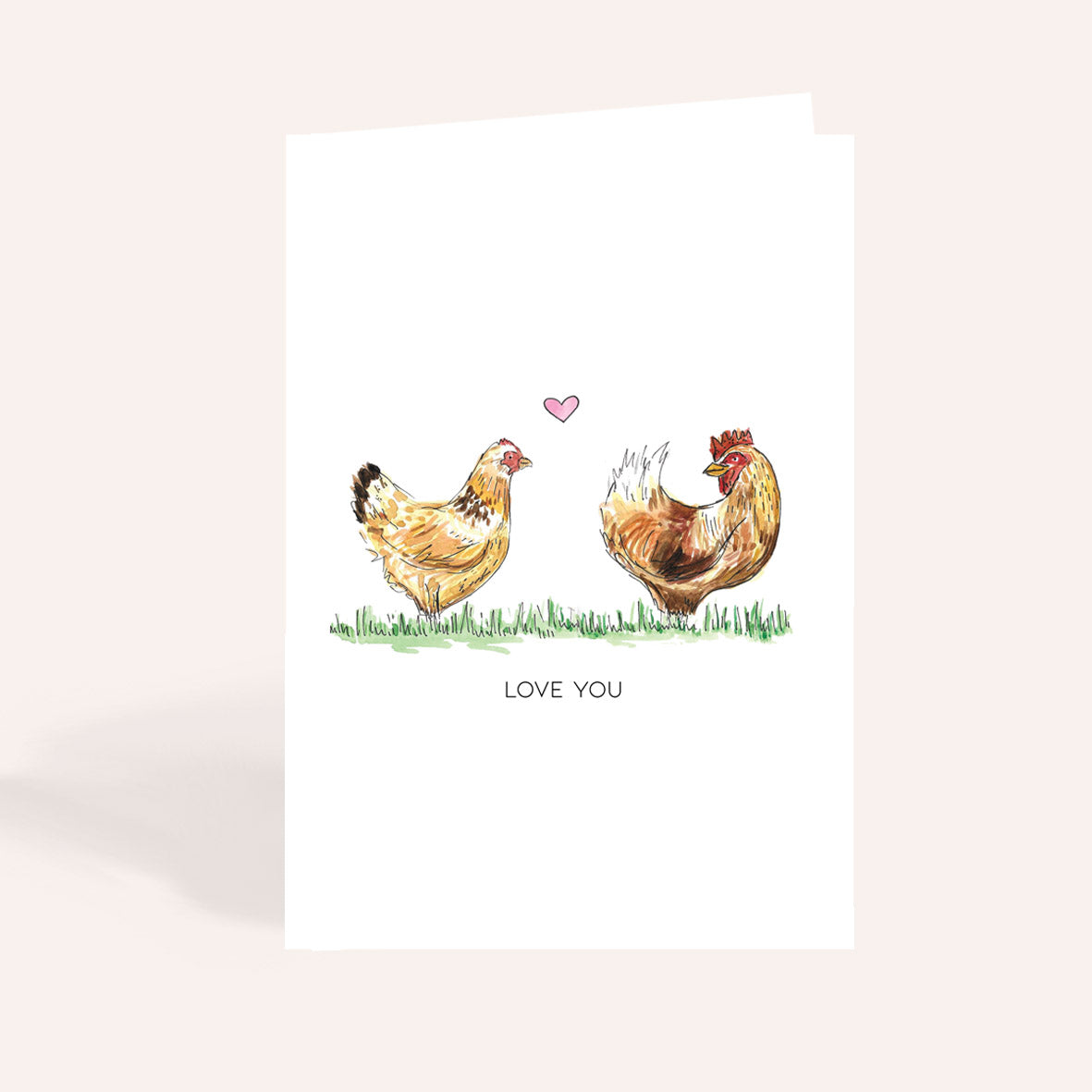 Love You Chicken Card