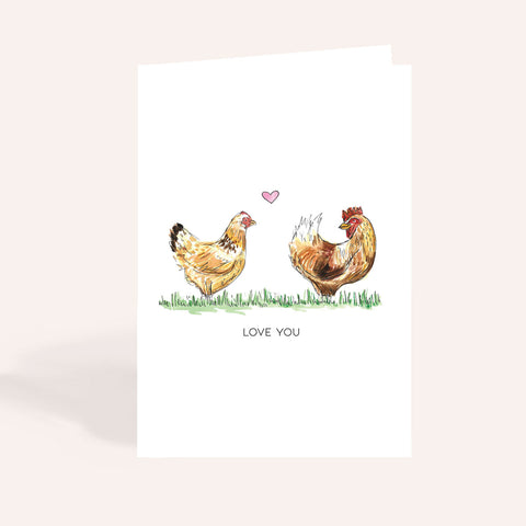 Love You Chicken Card