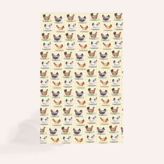 Chicken Pattern Tea Towel