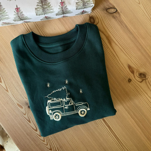 Children's Defender Christmas Jumper - Glazed Green (Unisex)