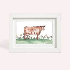 Dairy Shorthorn A5 Original Watercolour