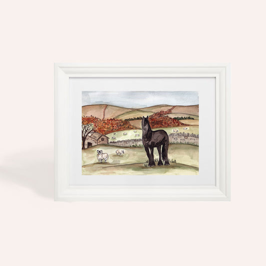 Charity Dales Pony A4 Art Print