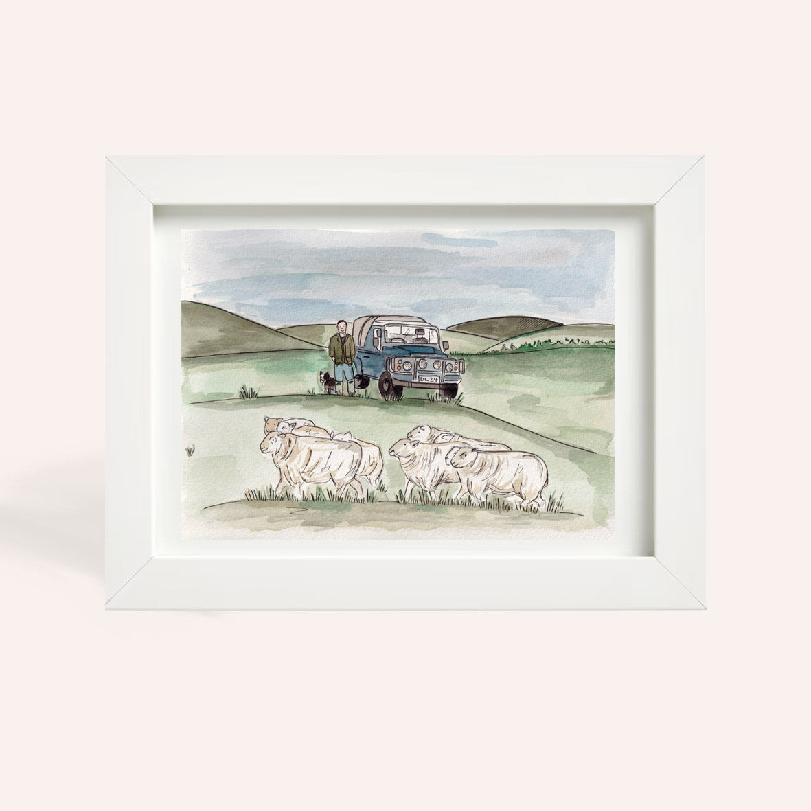 Defender Shepherd A4 Original Illustration