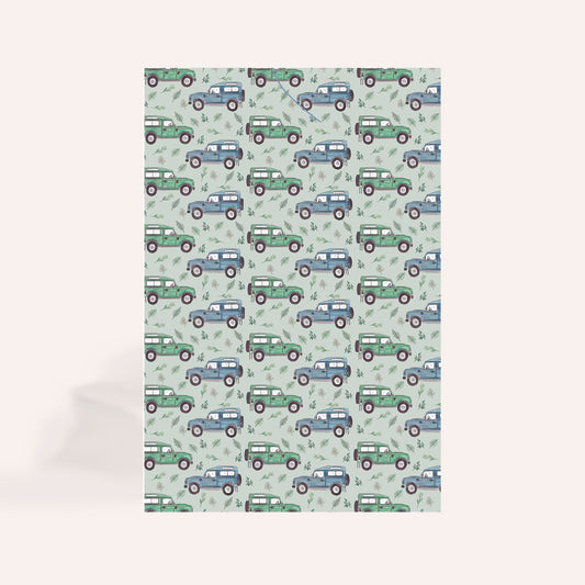 Defender Pattern Tea Towel