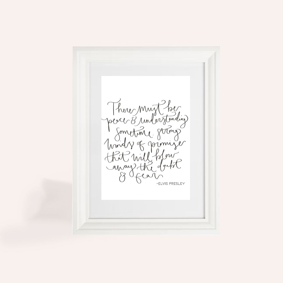 Elvis Presley If I Can Dream A4 Print