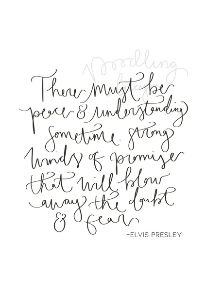 Elvis Presley If I Can Dream A4 Print