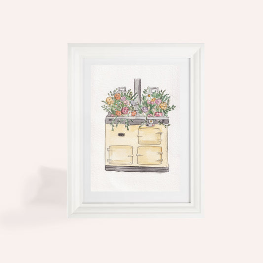 Floral Aga A5 Original Illustration