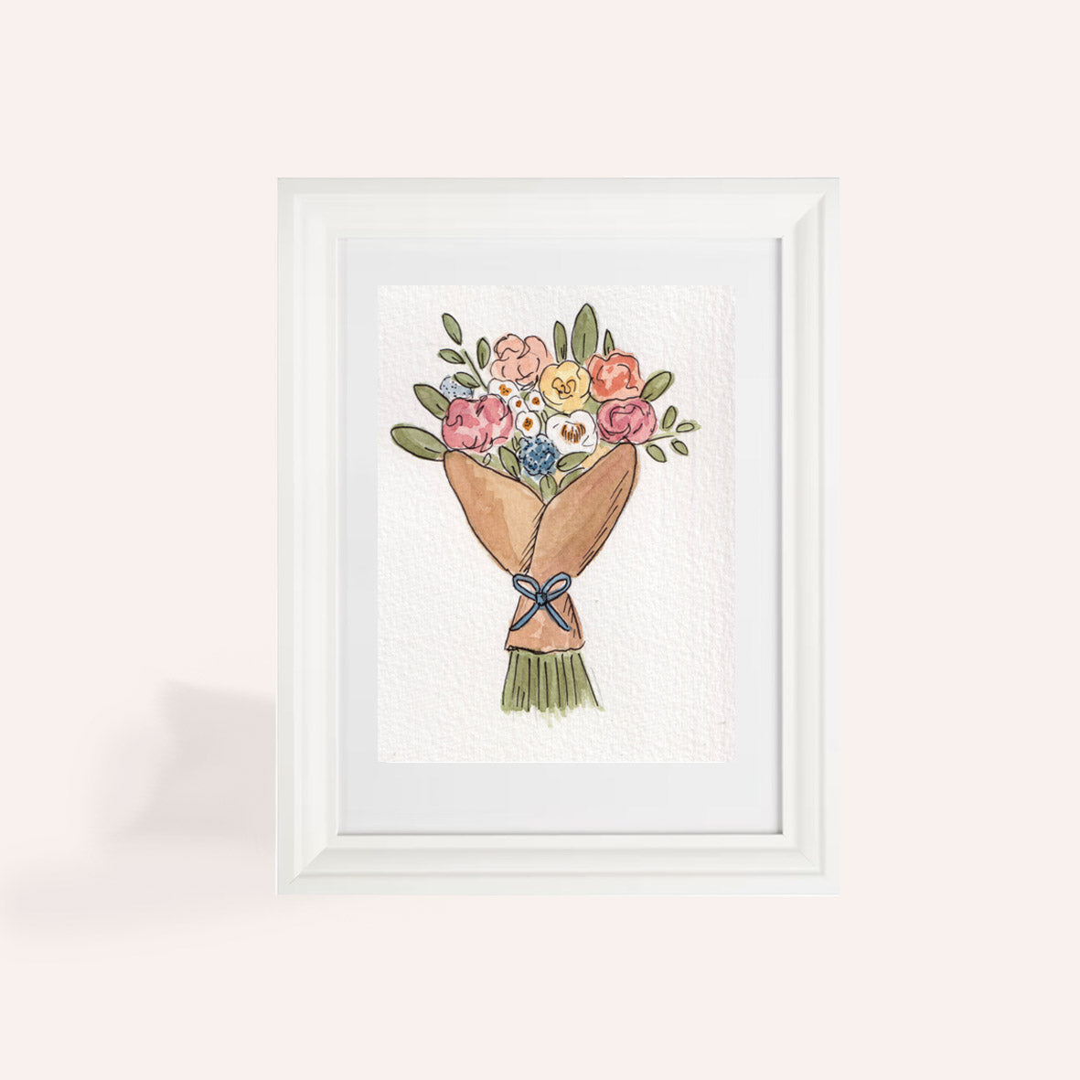 Flower Bouquet A6 Original Illustration