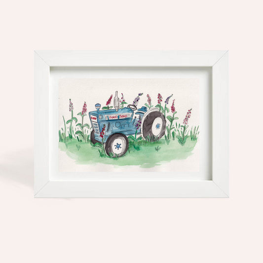 Ford 3000 Floxgove A4 Original Watercolour