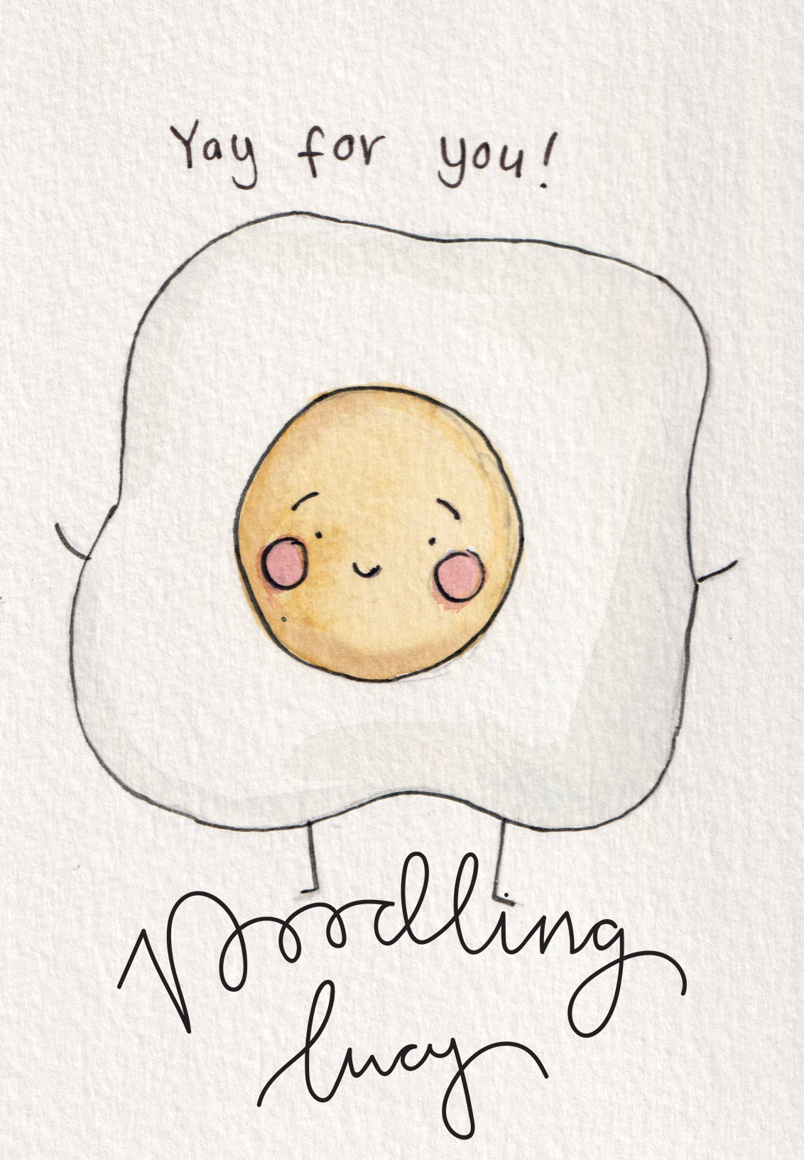 Happy Egg A6 Original Illustration