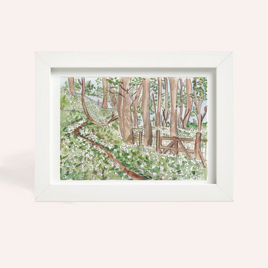 Garlic Woods A4 Original Illustration