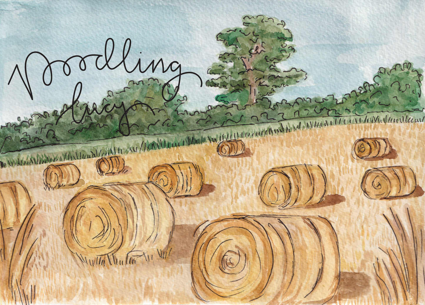 Golden Field A5 Original Watercolour