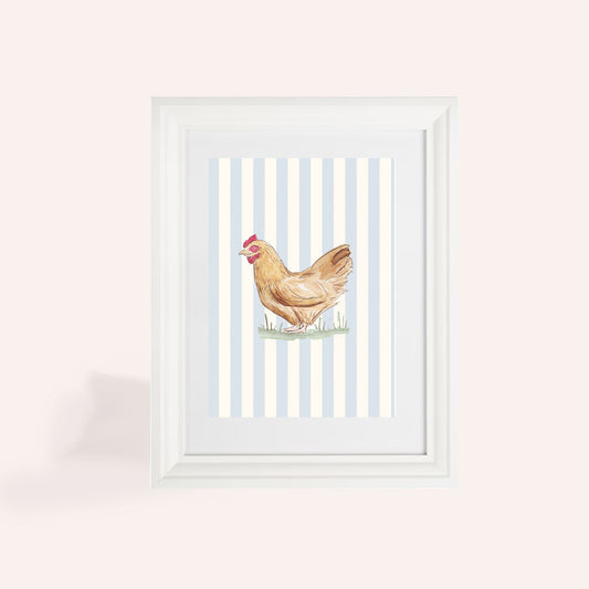 Grace Chicken A5 Print
