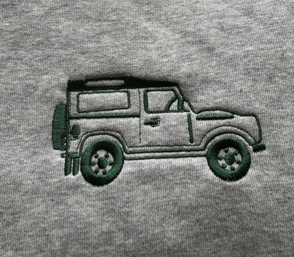 Heather Grey Oversized Defender Jumper (Unisex)