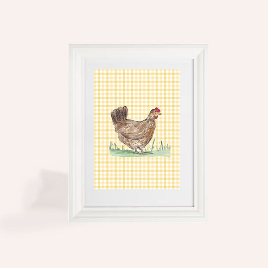 Hetty Chicken A5 Art Print