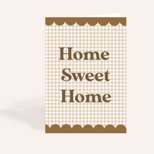 Home Sweet Home Gingham Card