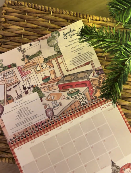 SHIPPED FROM 2nd Jan - In Season 2026 Illustrated Calendar