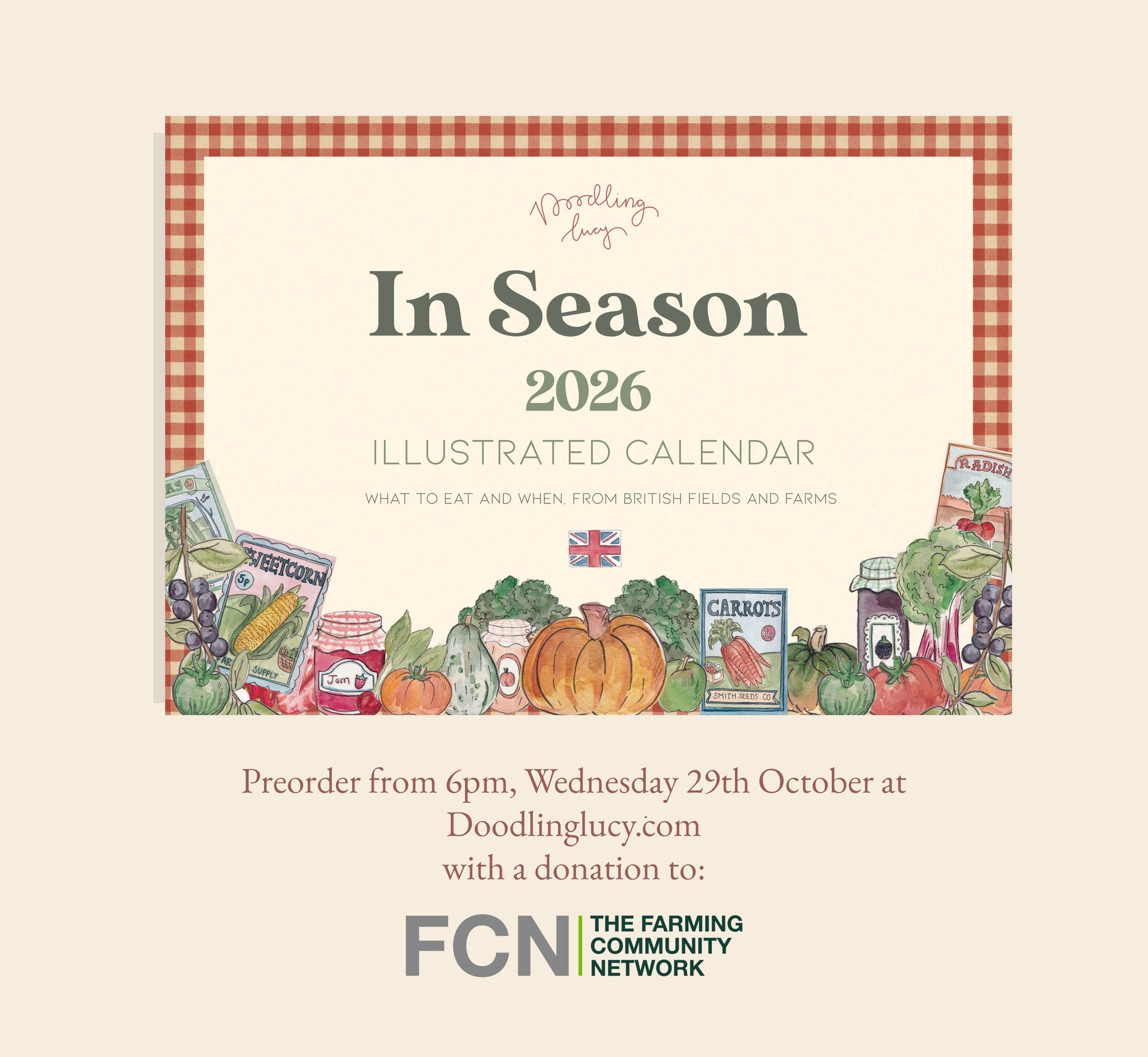 2026 In Season Illustrated Calendar