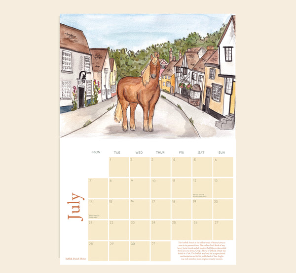 PREORDER: 2025 British Native Breed Illustrated Calendar