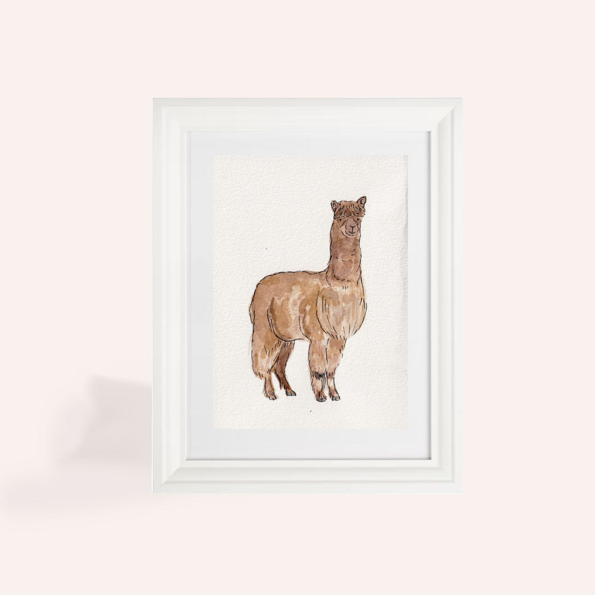 Llama A5 Original Watercolour