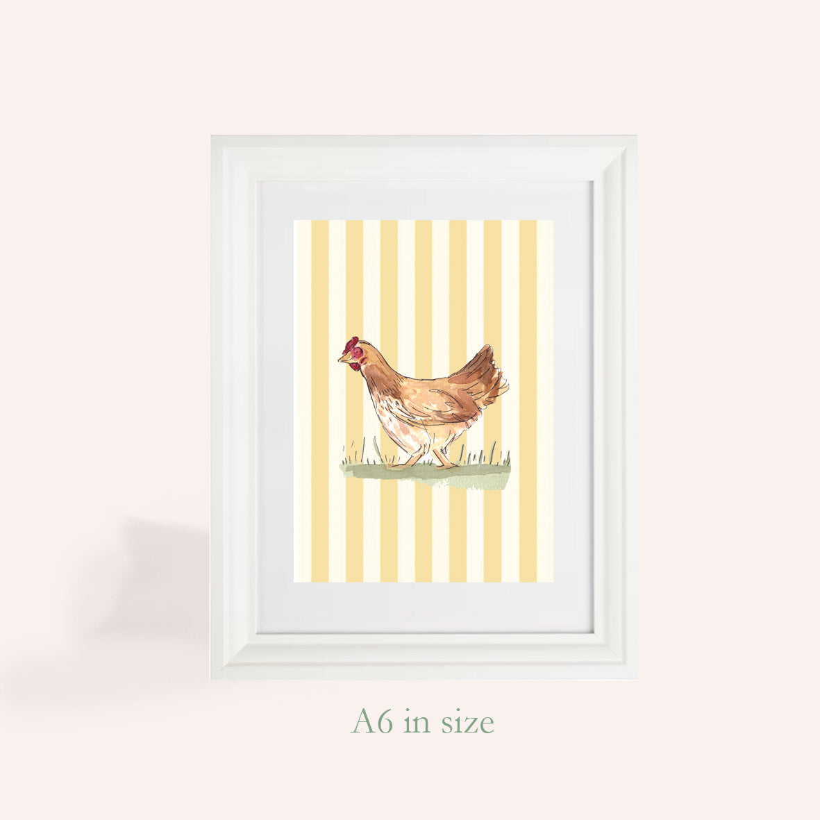 Millie Chicken A6 Art Print